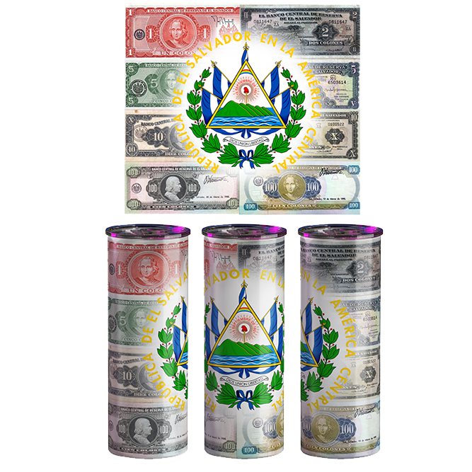 El Salvador Tumbler | El Salvador Old Money | 20 oz