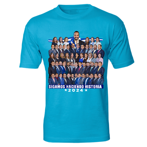 Nayib Bukele Deputies Light Blue T-shirt El Salvador - Unisex