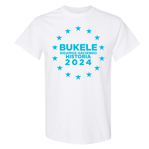 Nayib Bukele 2024 Presidential Reelection White T-shirt - Unisex