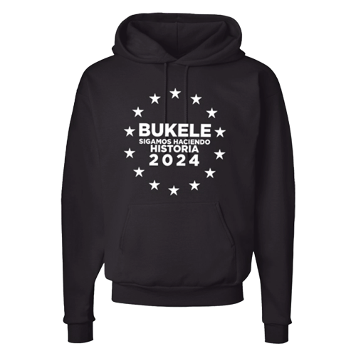 Nayib Bukele 2024 Reelection Black Hoodie El Salvador - Unisex