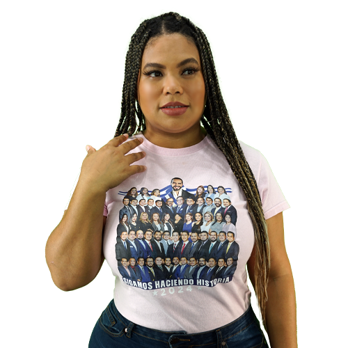Nayib Bukele Deputies Pink T-shirt El Salvador - Unisex