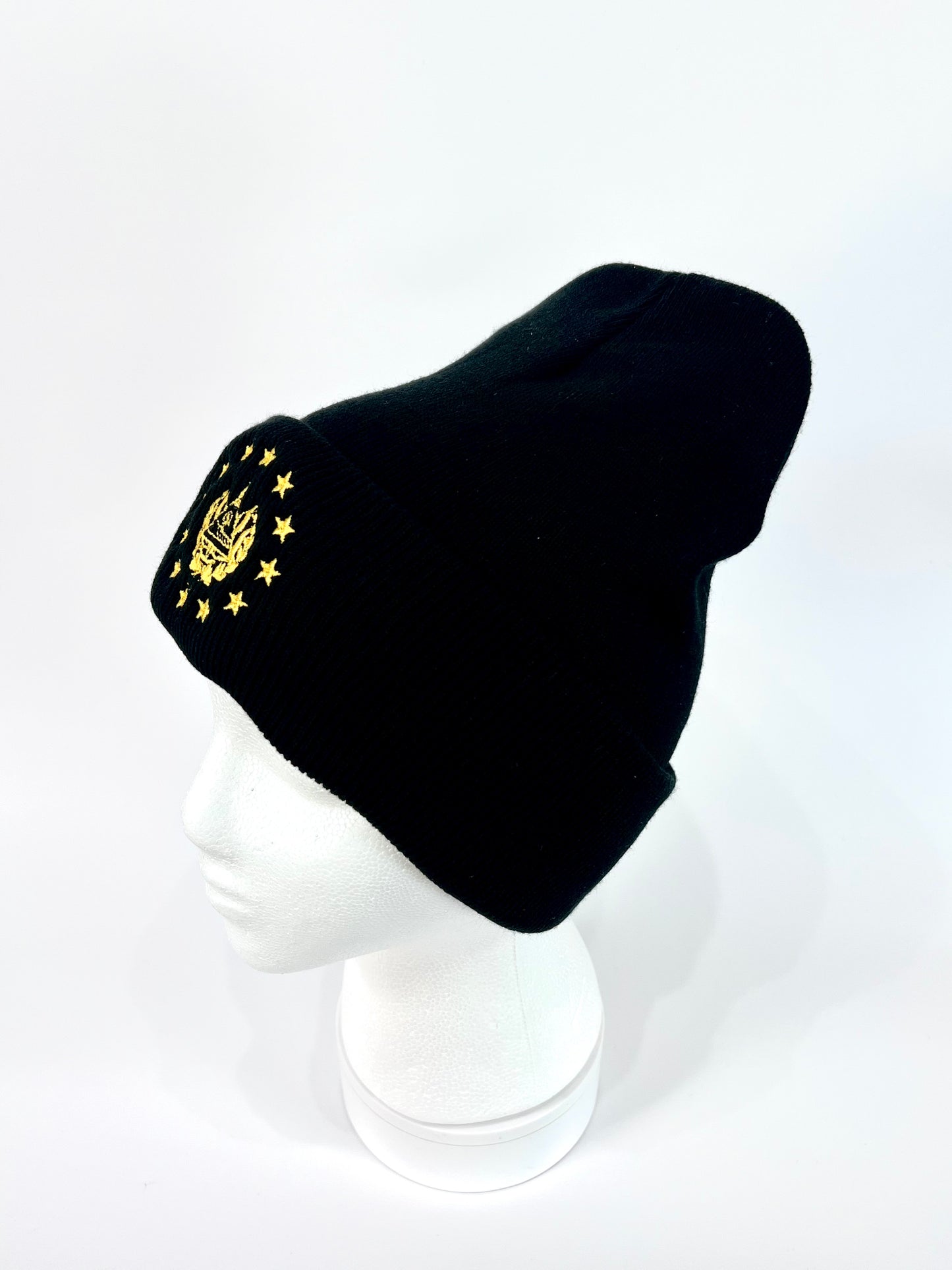El Salvador Shield Embroidery Black Beanie - Unisex