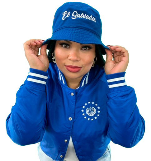 El Salvador Blue Varsity Jacket Embroidery Shield - Unisex