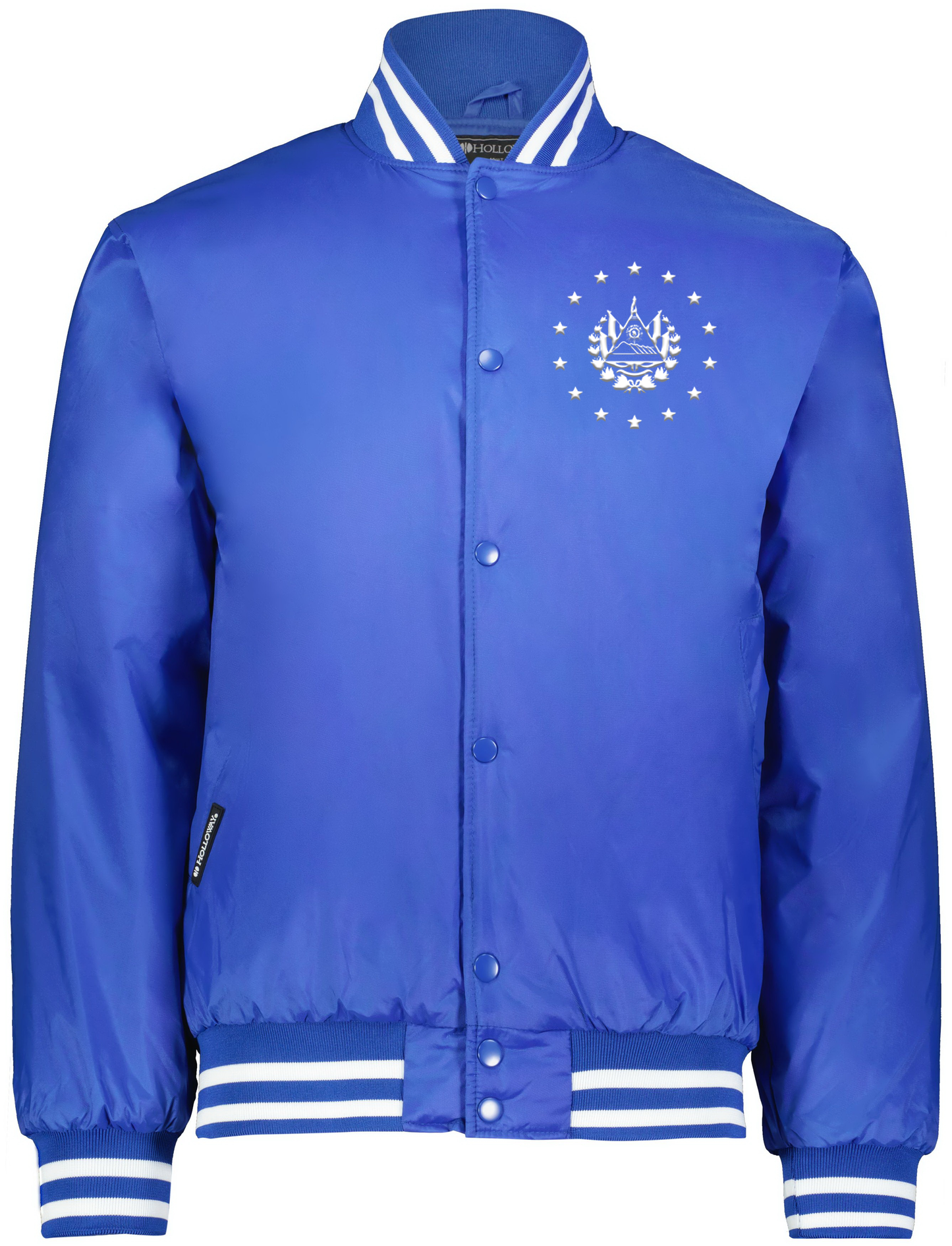 El Salvador Blue Varsity Jacket Embroidery Shield - Unisex