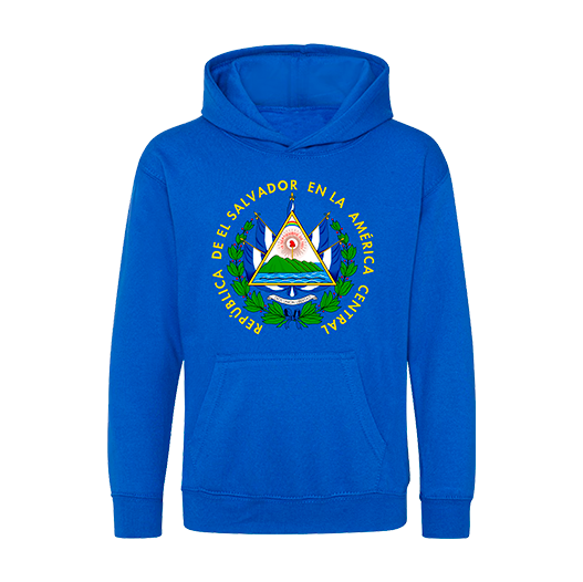 El Salvador Shield Blue Hoodie - Unisex