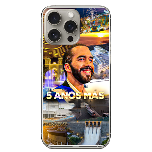 Nayib Bukele iPhone Case “5 Años Más”