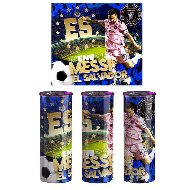 El Salvador Tumbler | Lionel Messi Visits El Salvador | 20 oz