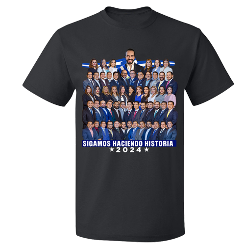 Nayib Bukele Deputies Black T-shirt El Salvador - Unisex