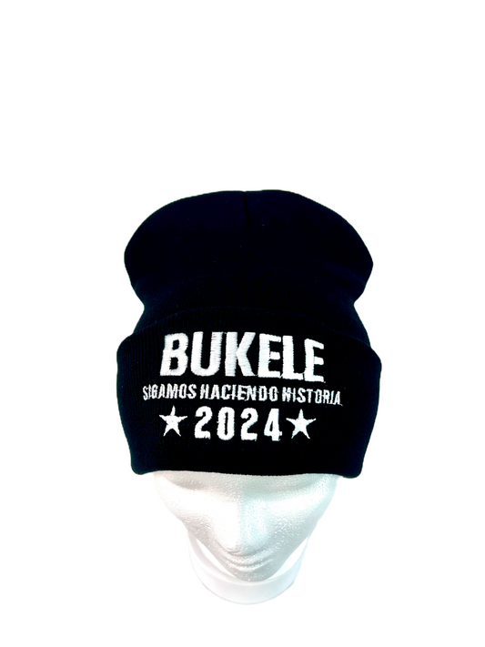 Nayib Bukele “Sigamos Haciendo Historia” Black Beanie- Unisex