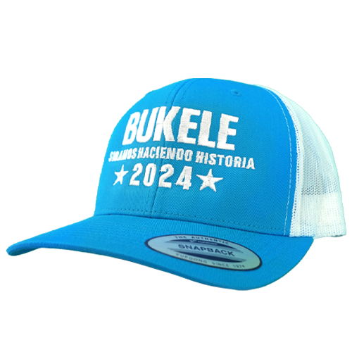 Nayib Bukele 2024 Reelection Embroidered Light Blue Cap - Unisex