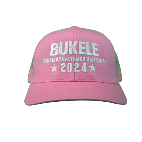 Nayib Bukele 2024 Reelection Embroidered Pink Cap - Unisex