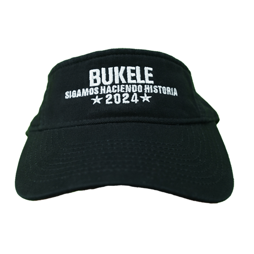 Nayib Bukele 2024 Black Visor Hat Reelection - Unisex