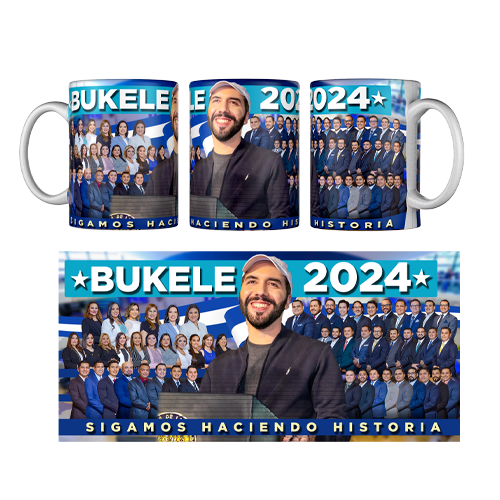 Nayib Bukele 2024 y Deputies Coffee Mug