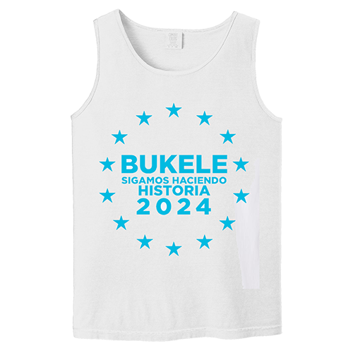 Nayib Bukele White Tank Top Reelection  2024 - Unisex