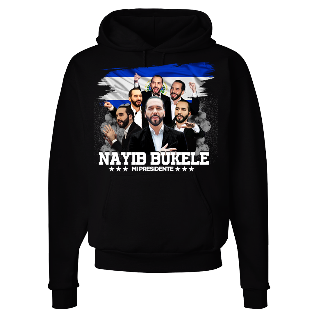 Nayib Bukele Black Hoodie “Mi Presidente” El Salvador - Unisex