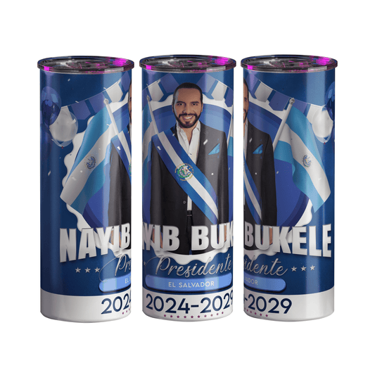 El Salvador Tumbler | Nayib Bukele Victory 2024-2029 | 20 oz