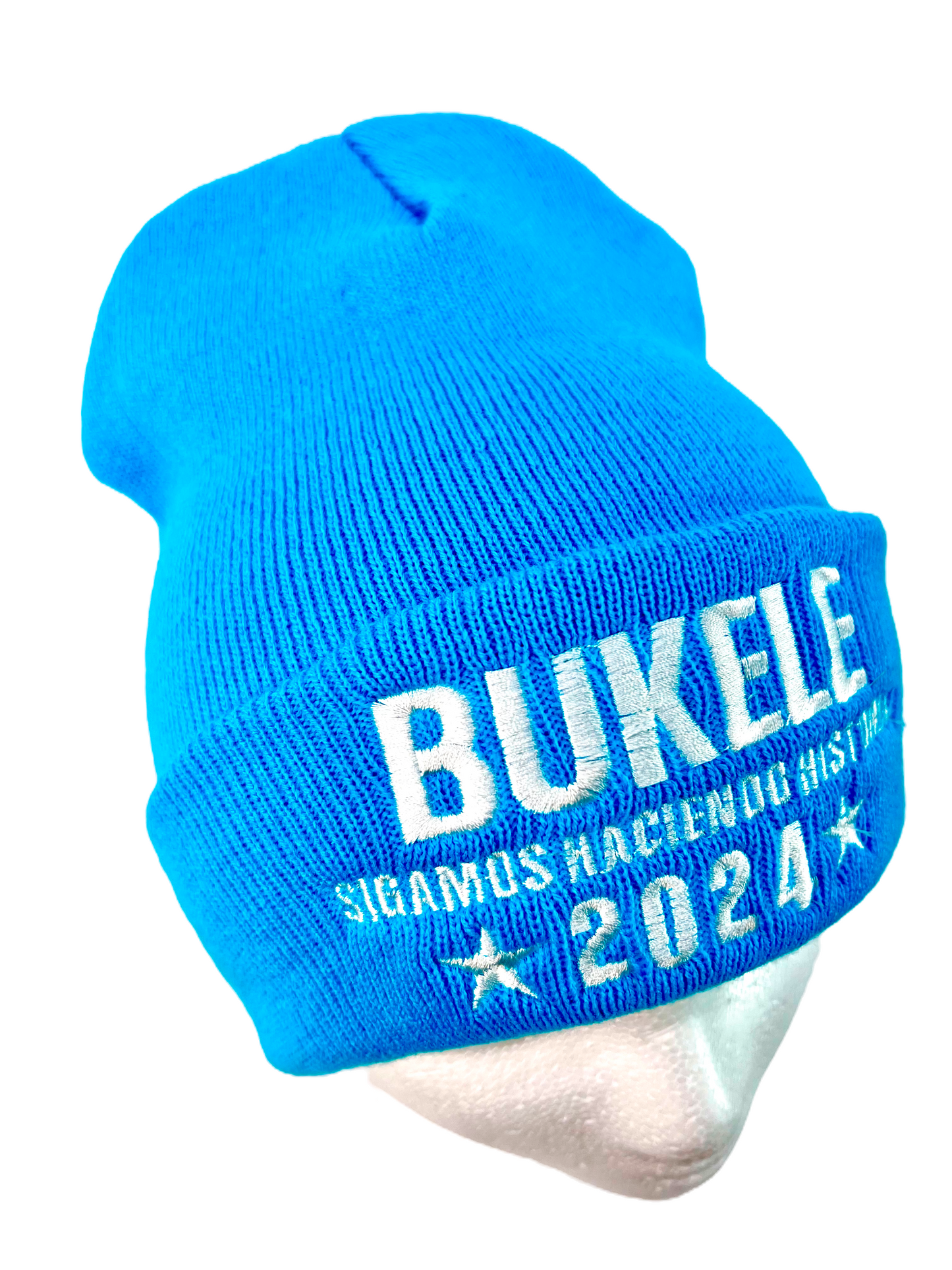 Nayib Bukele “Sigamos Haciendo Historia” Light Blue Beanie- Unisex