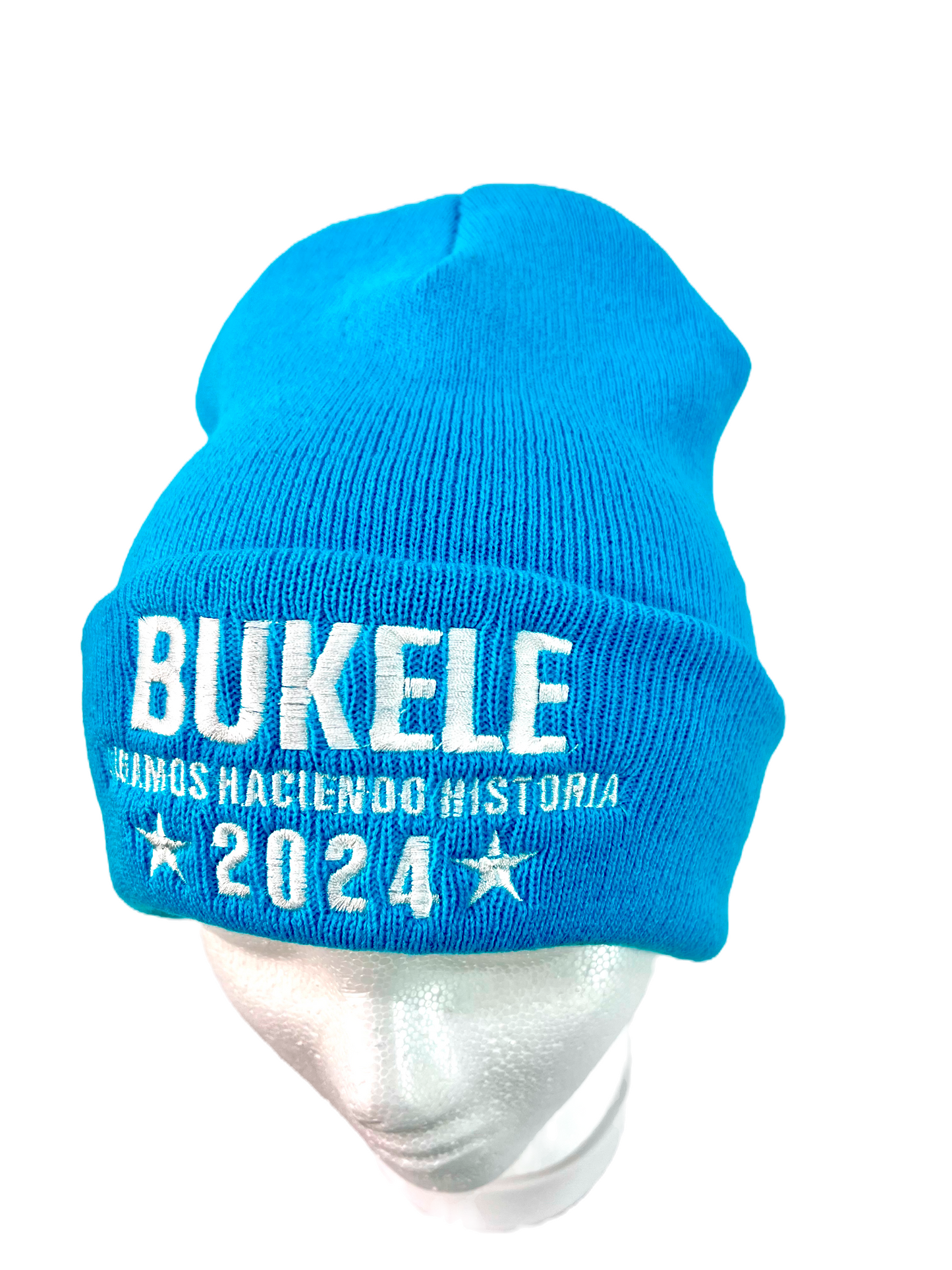 Nayib Bukele “Sigamos Haciendo Historia” Light Blue Beanie- Unisex