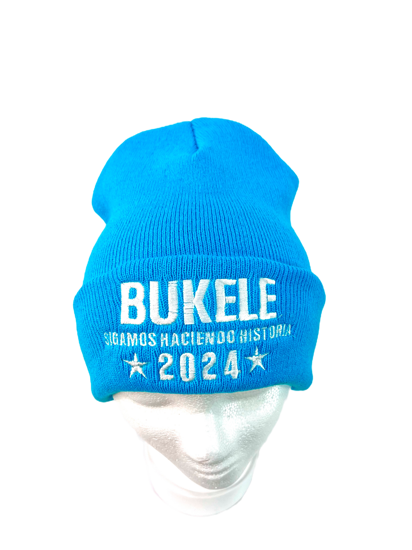 Nayib Bukele “Sigamos Haciendo Historia” Light Blue Beanie- Unisex