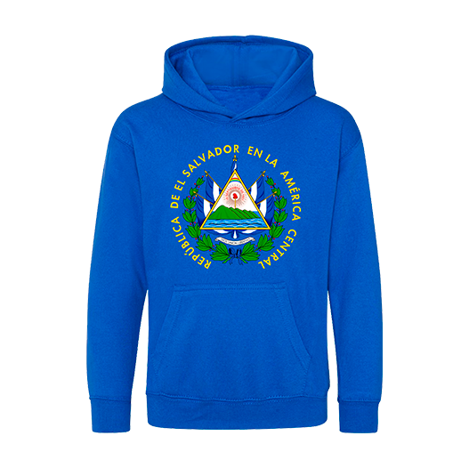 El Salvador Shield Blue Hoodie  -  Unisex