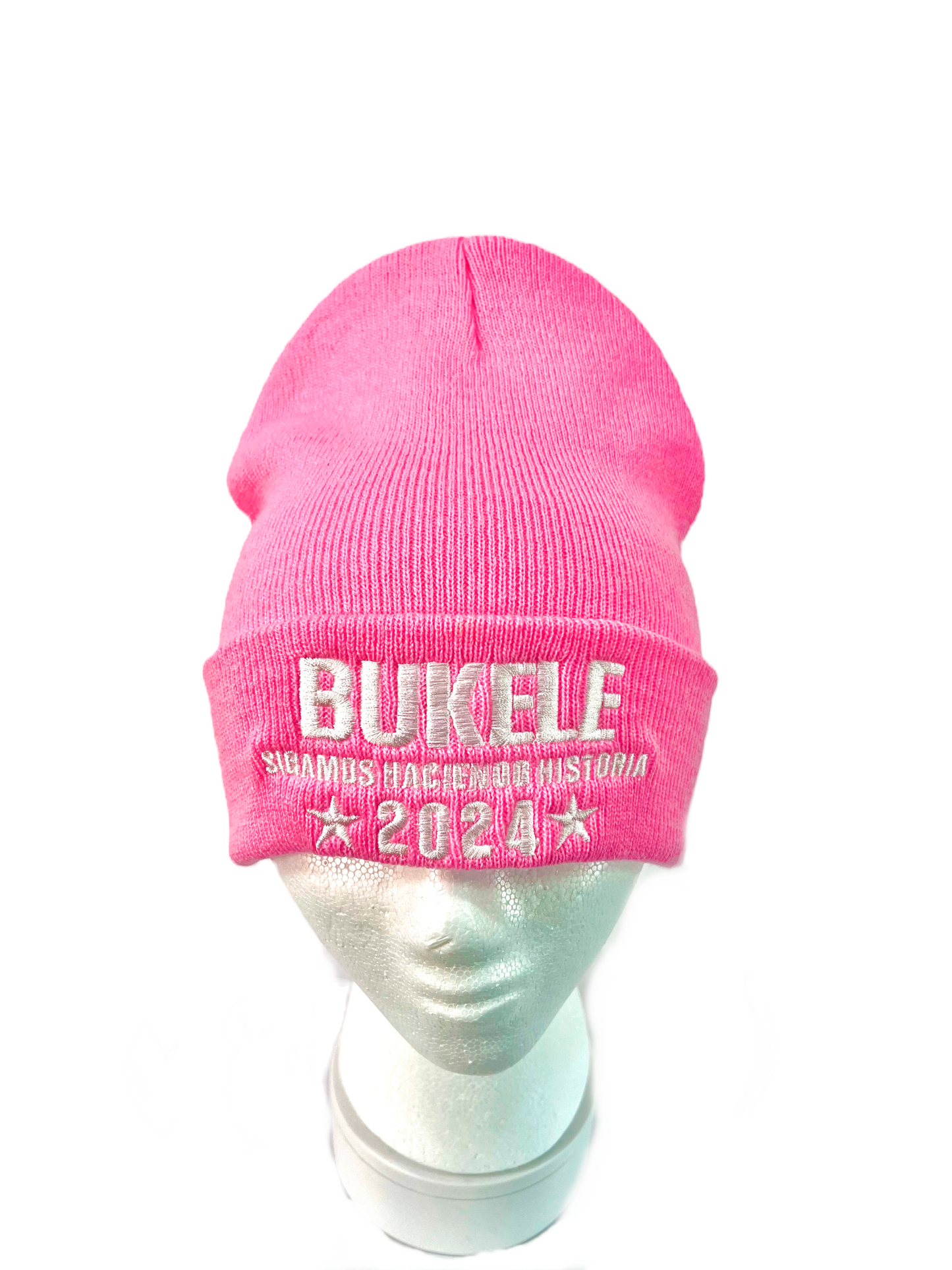 Nayib Bukele “Sigamos Haciendo Historia” Pink  Beanie- Unisex