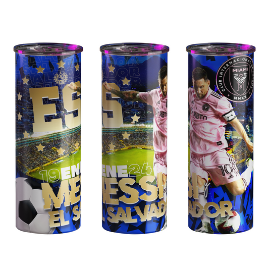 El Salvador Tumbler | Lionel Messi Visits El Salvador | 20 oz